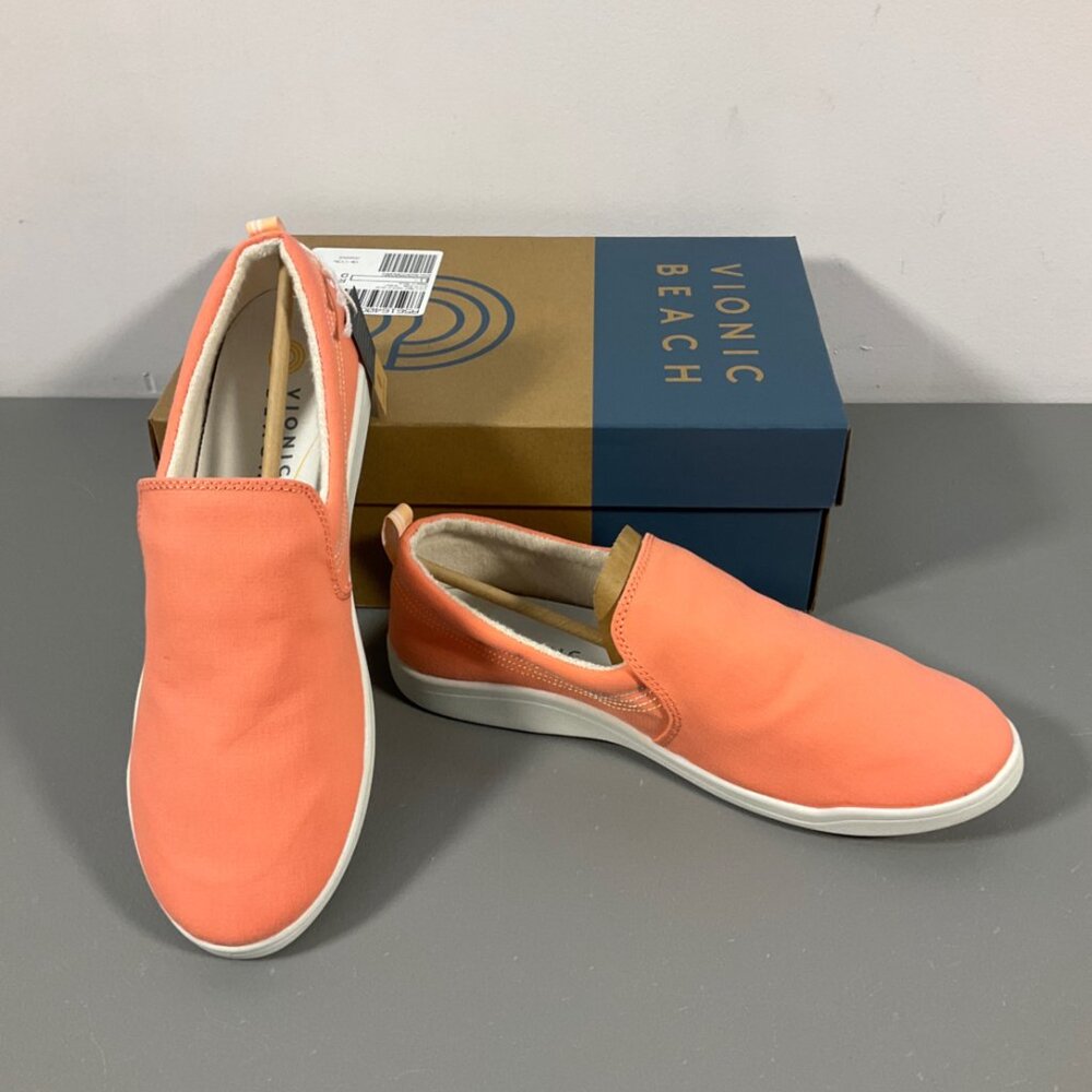 Vionic Beach Womens Marshall Canvas Laceless Slip-on Sneakers Size 11M - Picture 6 of 13